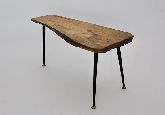 Mid-Century Austrian Solid Cherry Tree Trunk Coffee Table, 1950s-NB-584866