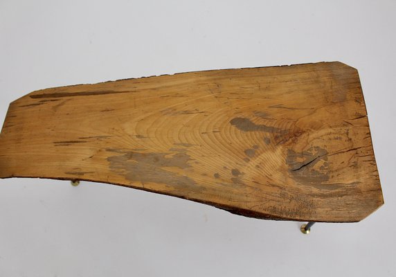 Mid-Century Austrian Solid Cherry Tree Trunk Coffee Table, 1950s-NB-584866