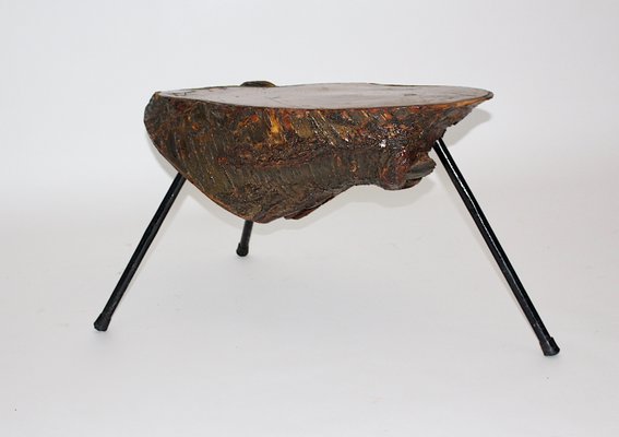 Mid-Century Austrian Solid Cherry Tree Trunk Coffee Table, 1950s-NB-584867