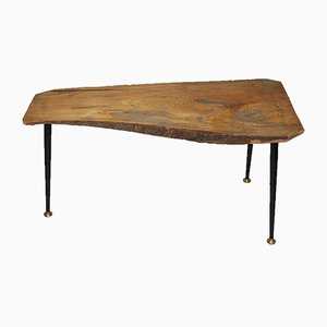 Mid-Century Austrian Solid Cherry Tree Trunk Coffee Table, 1950s-NB-584866