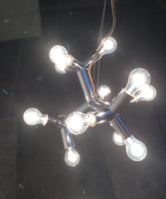 Mid-Century Austrian Space Age Atomic 12 HL Pendant Lamp from J.T. Kalmar, 1960s-UAH-573696