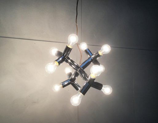 Mid-Century Austrian Space Age Atomic 12 HL Pendant Lamp from J.T. Kalmar, 1960s-UAH-573696