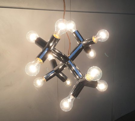 Mid-Century Austrian Space Age Atomic 12 HL Pendant Lamp from J.T. Kalmar, 1960s-UAH-573696