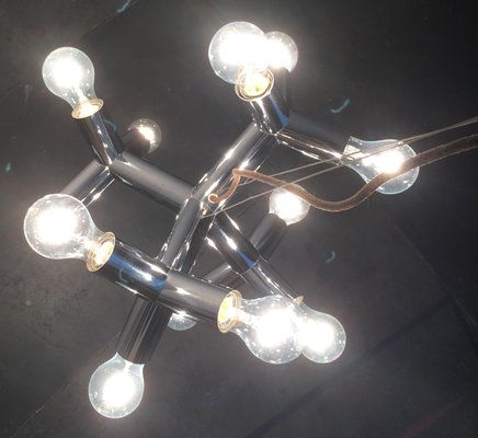 Mid-Century Austrian Space Age Atomic 12 HL Pendant Lamp from J.T. Kalmar, 1960s-UAH-573696