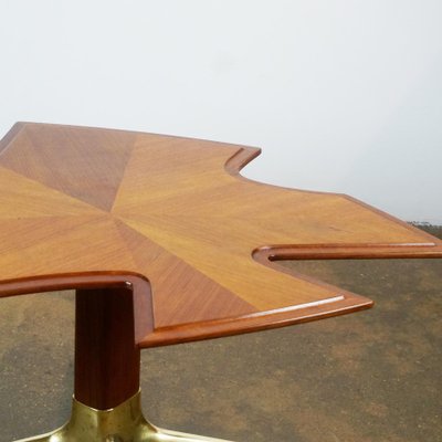 Mid-Century Austrian Walnut and Brass Coffee Table by Oswald Haerdtl-MH-1099154