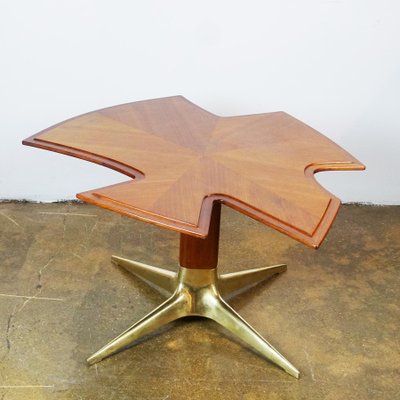 Mid-Century Austrian Walnut and Brass Coffee Table by Oswald Haerdtl-MH-1099154