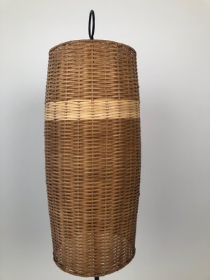 Mid-Century Austrian Wicker Renee Floor Lamp attributed to J.T. Kalmar, 1960s-BAF-1806549