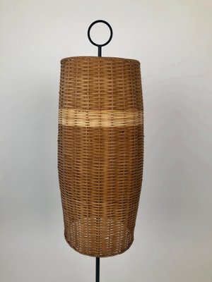 Mid-Century Austrian Wicker Renee Floor Lamp attributed to J.T. Kalmar, 1960s-BAF-1806549