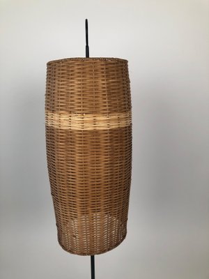 Mid-Century Austrian Wicker Renee Floor Lamp attributed to J.T. Kalmar, 1960s-BAF-1806549