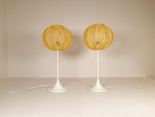 Mid-Century B-024 Table Lamps from Bergboms, Sweden, 1960s, Set of 2-UYK-1092750