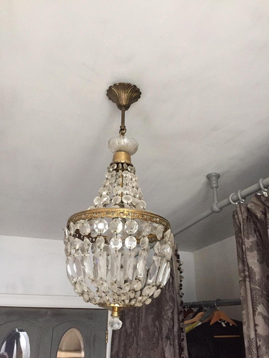 Mid-Century Bag of Pearls Ceiling Lamp