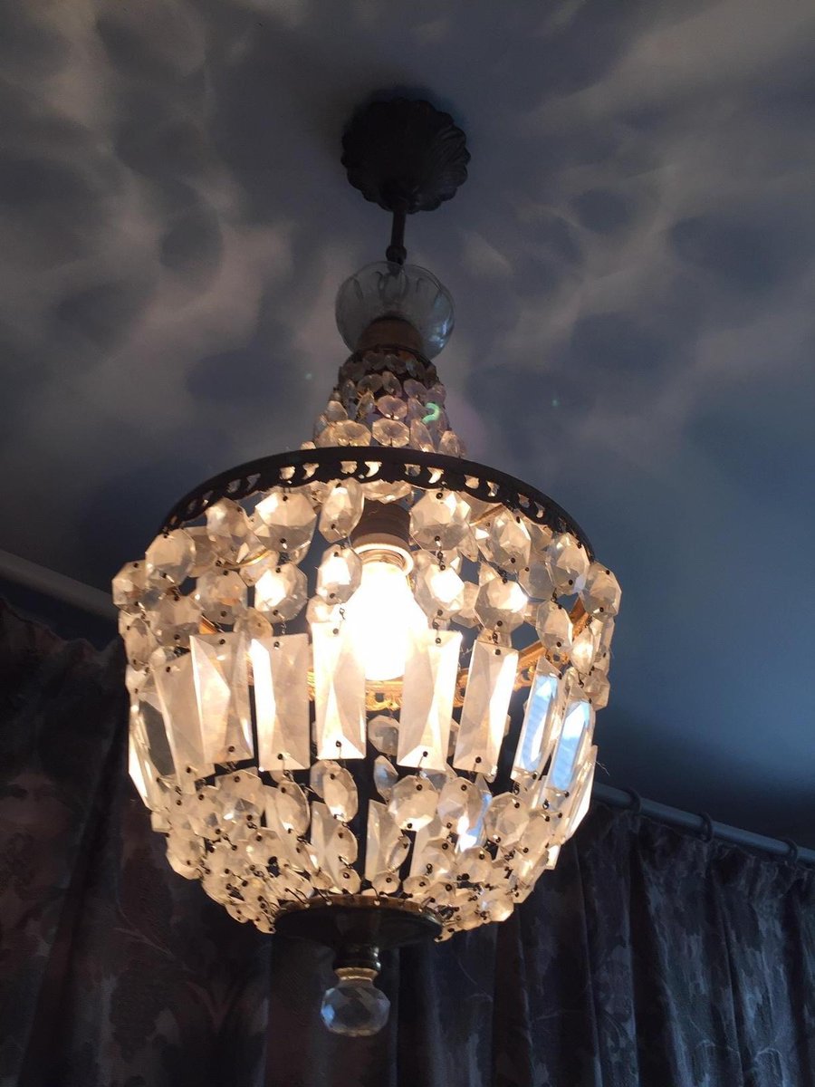 Mid-Century Bag of Pearls Ceiling Lamp