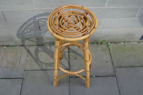 Mid-Century Bamboo Barstool, 1950s-VRE-754010