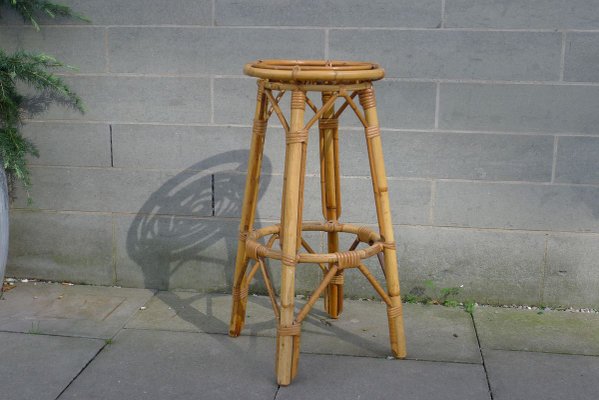 Mid-Century Bamboo Barstool, 1950s-VRE-754010