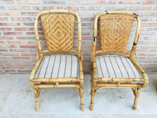 Mid-Century Bamboo Chairs, Set of 2-NOU-592865