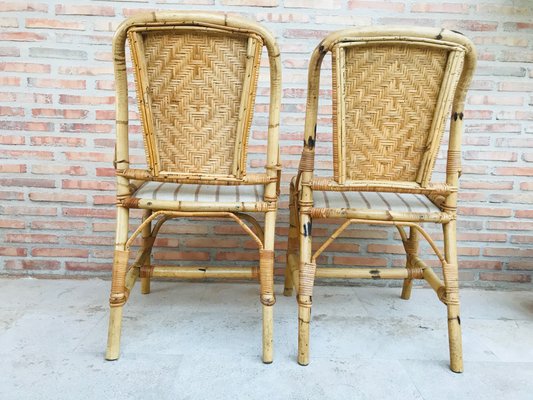 Mid-Century Bamboo Chairs, Set of 2-NOU-592865