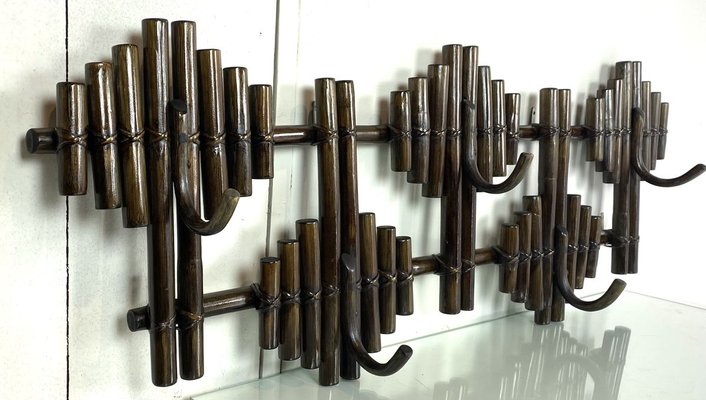 Mid Century Bamboo Coat Rack, 1970s-WZZ-890361