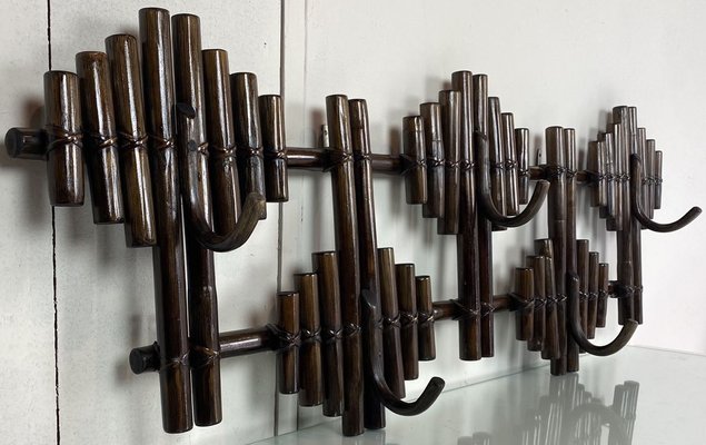 Mid Century Bamboo Coat Rack, 1970s-WZZ-890361