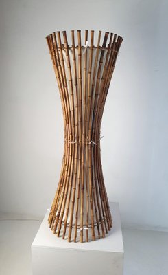 Mid-Century Bamboo Floor Lamp in the style of Franco Albini, 1960s-FO-1281306