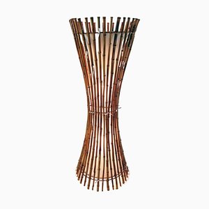 Mid-Century Bamboo Floor Lamp in the style of Franco Albini, 1960s-FO-1281306