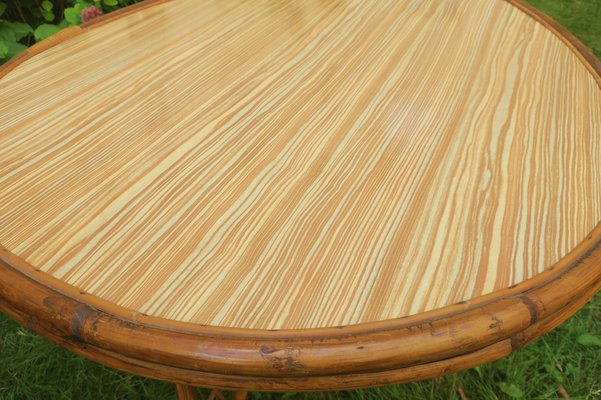 Mid-Century Bamboo Garden Patio Table, 1960s-ED-1278194