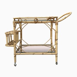 Mid-Century Bamboo Garden Tea Cart, 1950s-NOU-933211