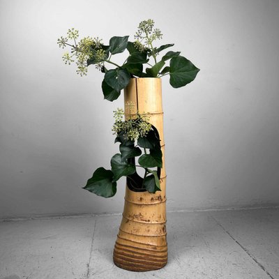 Mid-Century Bamboo Ikebana Ni-Ju-Giri Vase, Japan, 1950s-DWL-1736915