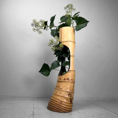 Mid-Century Bamboo Ikebana Ni-Ju-Giri Vase, Japan, 1950s-DWL-1736915