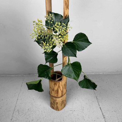 Mid-Century Bamboo Ikebana Ni-Ju-Giri Vase, Japan, 1950s-DWL-1736913