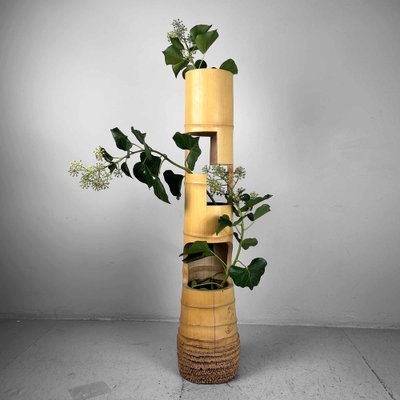 Mid-Century Bamboo Ikebana San-Ju-Giri Vase, Japan, 1950s-DWL-1736909