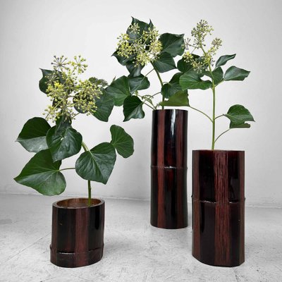 Mid-Century Bamboo Ikebana Set, Japan, 1950s, Set of 3-DWL-1736903