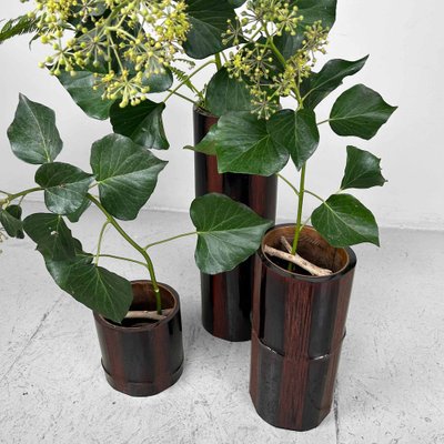 Mid-Century Bamboo Ikebana Set, Japan, 1950s, Set of 3-DWL-1736903