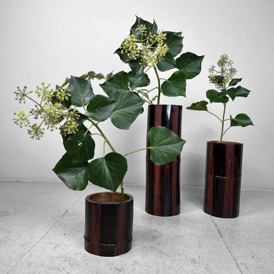 Mid-Century Bamboo Ikebana Set, Japan, 1950s, Set of 3-DWL-1736903