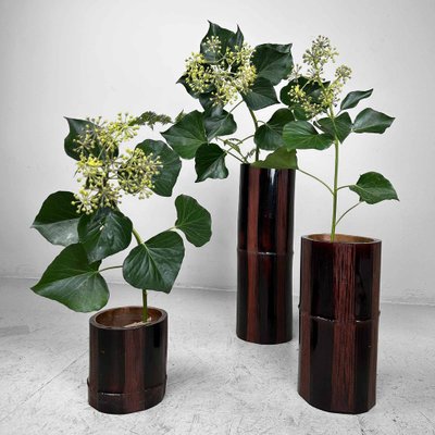 Mid-Century Bamboo Ikebana Set, Japan, 1950s, Set of 3-DWL-1736903