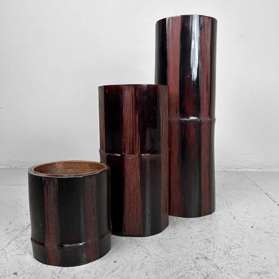 Mid-Century Bamboo Ikebana Set, Japan, 1950s, Set of 3-DWL-1736903