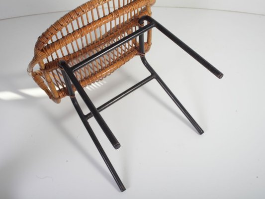 Mid-Century Bamboo Lounge Chairs & Table by Alan Fuchs for Uluv, 1960s, Set of 3-ALG-700452