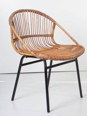 Mid-Century Bamboo Lounge Chairs & Table by Alan Fuchs for Uluv, 1960s, Set of 3-ALG-700452