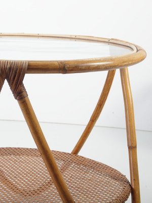 Mid-Century Bamboo Lounge Chairs & Table by Alan Fuchs for Uluv, 1960s, Set of 3-ALG-700452