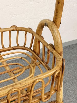 Mid-Century Bamboo & Rattan Service Side Table, 1960-JDR-1125902