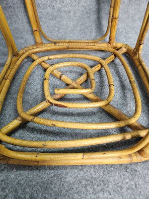 Mid-Century Bamboo Rope and Leather Plant Holder, 1970s-ZST-1741710