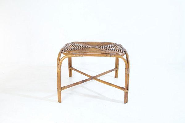 Mid-Century Bamboo Table in the Style of Franco Albini, Italy-FO-858917