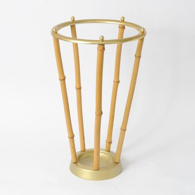 Mid-Century Bamboo Umbrella Stand, 1950s-IXK-666519