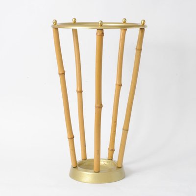 Mid-Century Bamboo Umbrella Stand, 1950s-IXK-666519