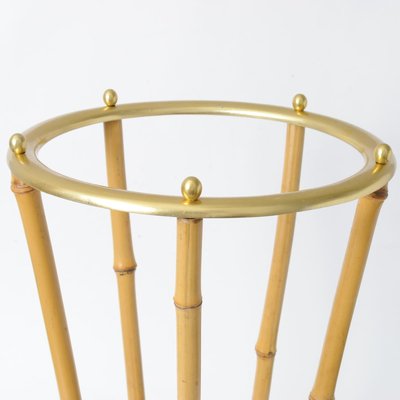 Mid-Century Bamboo Umbrella Stand, 1950s-IXK-666519