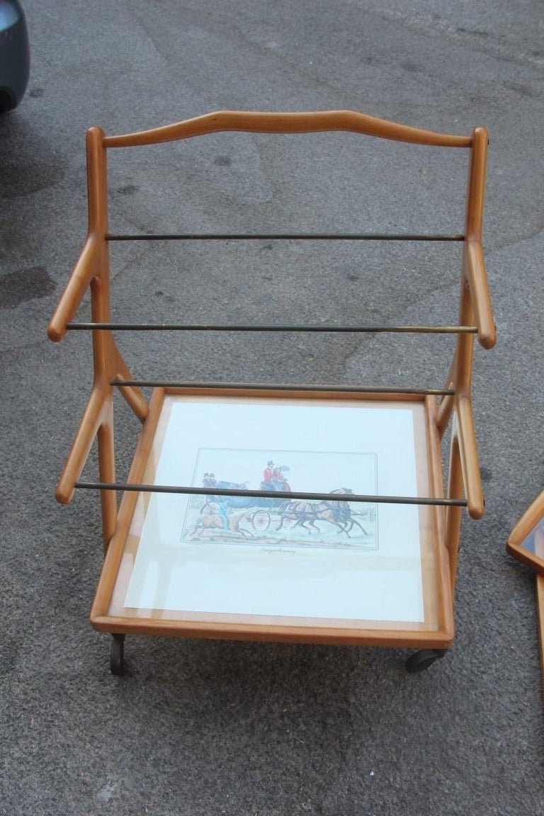 Mid-Century Bar Cart by Cesare Lacca, 1950s