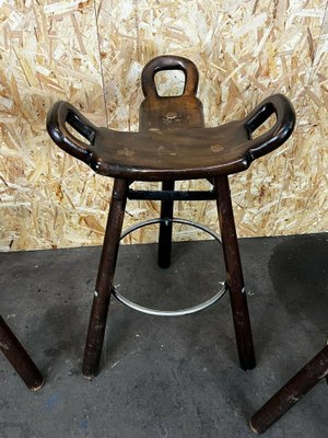 Mid-Century Bar Stools Attributed to Carl Malmsten, Sweden, Set of 4-EJL-1279411