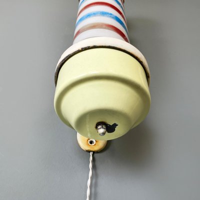 Mid-Century Barber Pole Light in Plastic, Metal and Opaline Glass, USA, 1950s-GDD-1781080