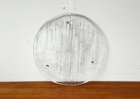 Mid-Century Bark Glass Cake Plate, 1960s-UAH-1811363