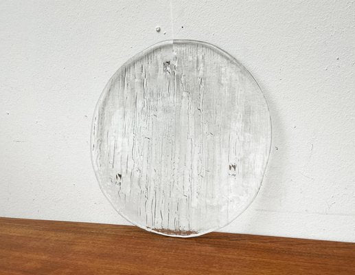 Mid-Century Bark Glass Cake Plate, 1960s-UAH-1811363