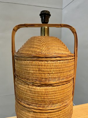 Mid-Century Basket Table Lamp, 1960s-OPE-1765206